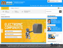 Tablet Screenshot of mewa-electronic.com